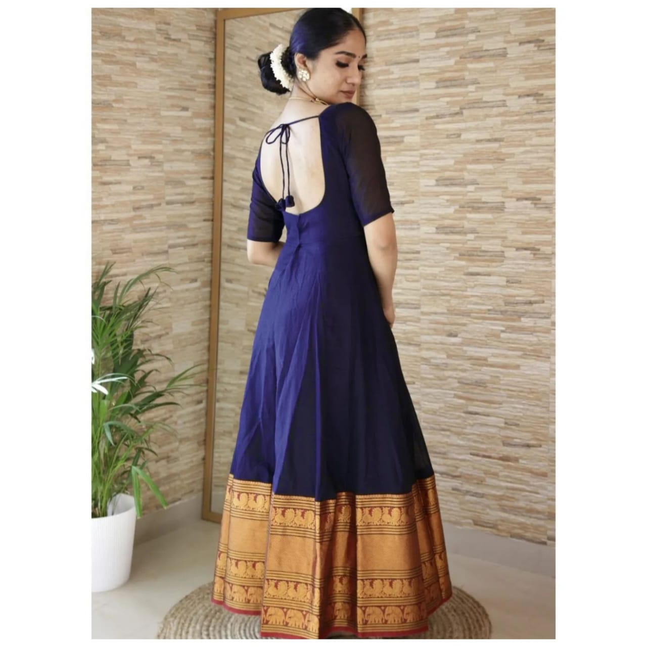 lazza Pure Silk Zari Weaving Gown Catalog
